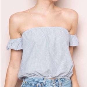 Brandy Melville Becca pin stripe shirt